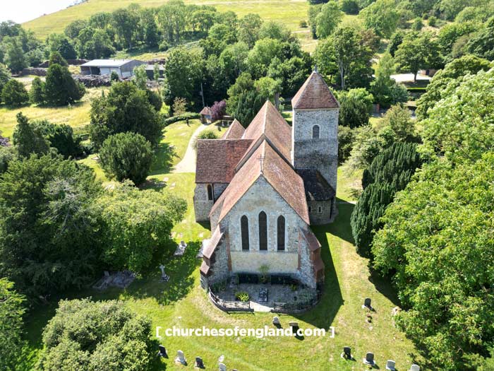 The Church of St Lawrence the Martyr in Godmerham 01